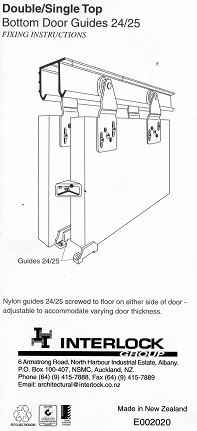 Double / single door guide